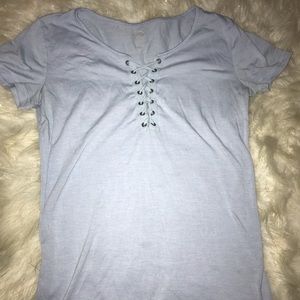 Laced frontal shirt
